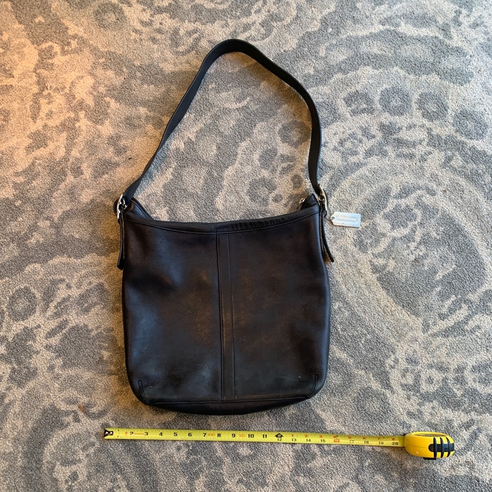 Coach Black Leather Shoulder Crossbody H2S-9177